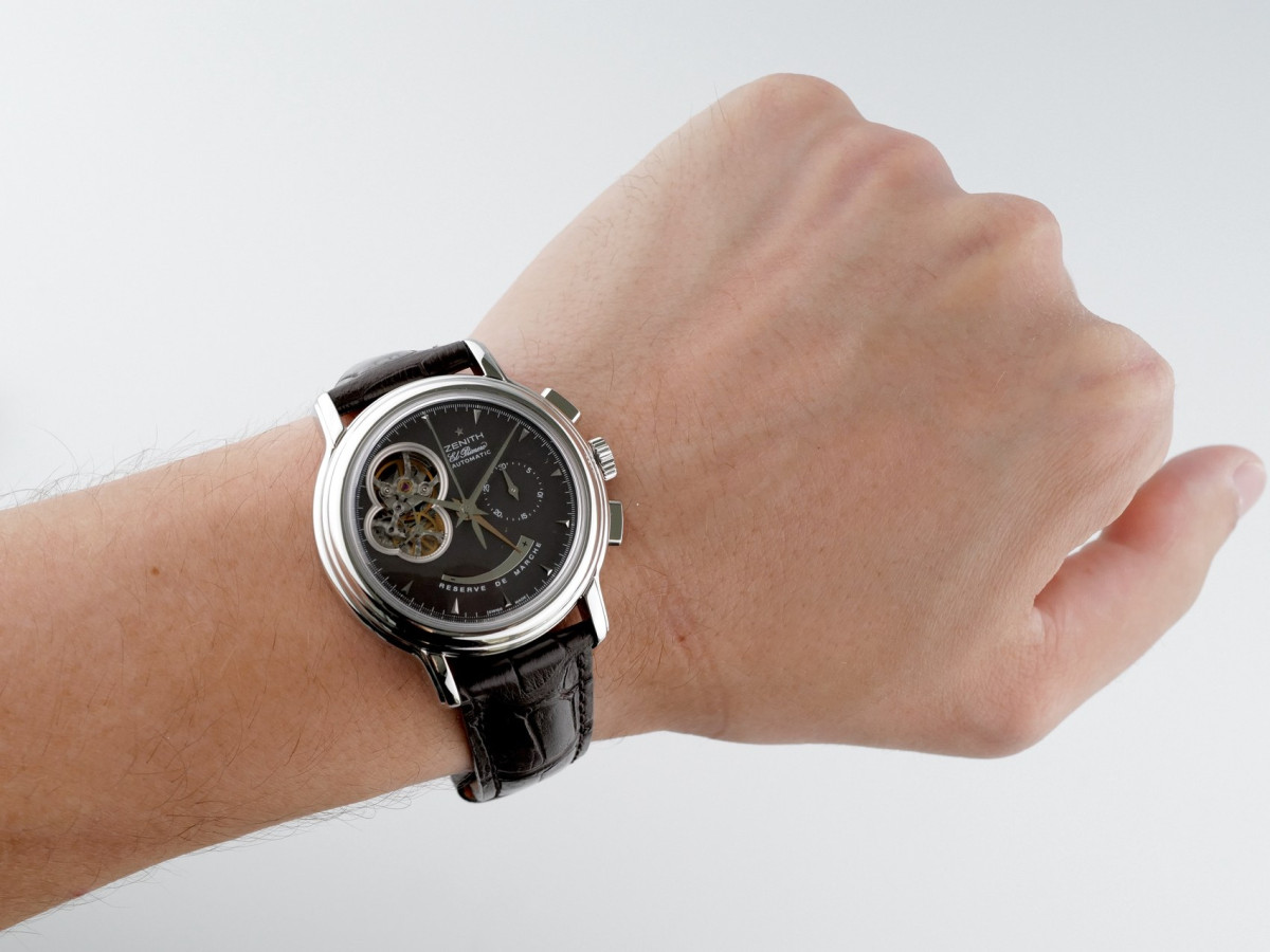 Швейцарський годинник Zenith Chronomaster T Open Chronograph Brown Dial 40