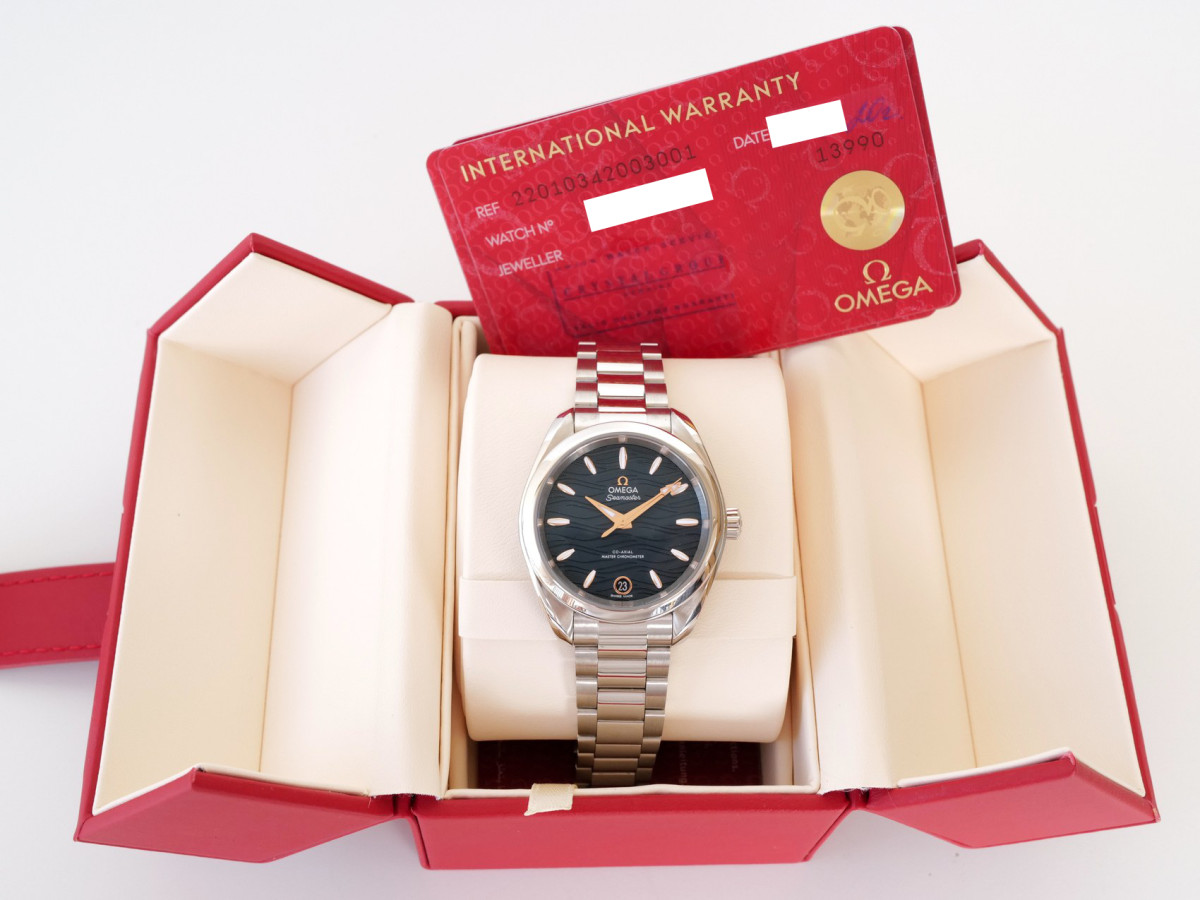 Швейцарские часы Omega Seamaster Aqua Terra 150M Blue Dial 34