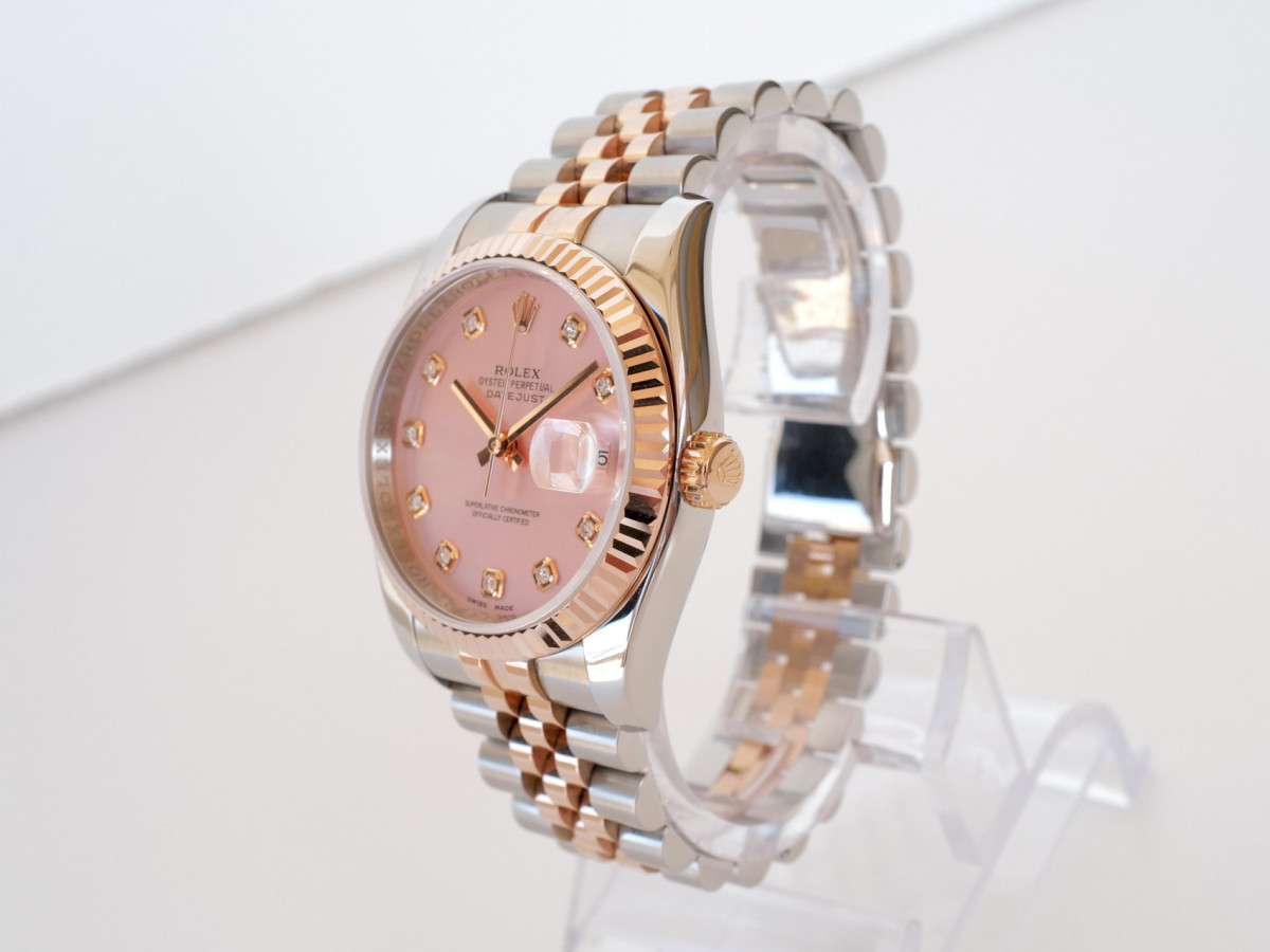 Швейцарський годинник Rolex Datejust 36 Jubilee Steel 18K Rose Gold Pink Diamond Dial