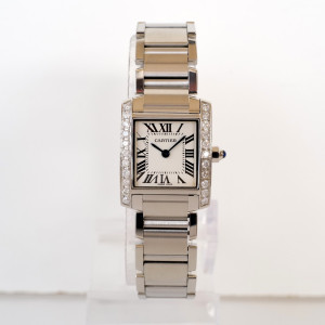 Швейцарський годинник Cartier Tank Francaise Small Diamonds Quartz