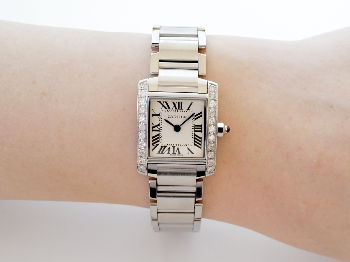 Швейцарський годинник Cartier Tank Francaise Small Diamonds Quartz