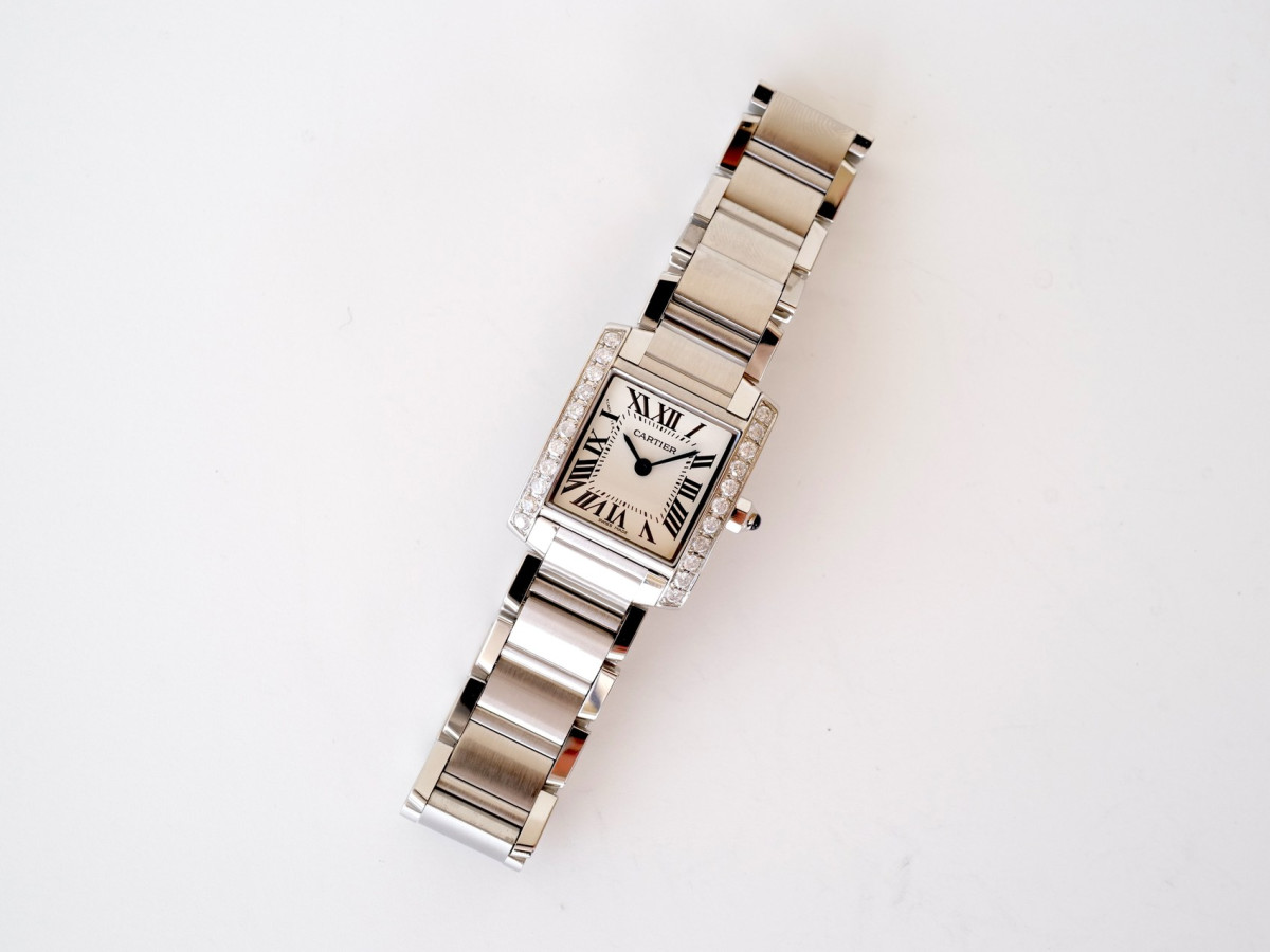Швейцарський годинник Cartier Tank Francaise Small Diamonds Quartz
