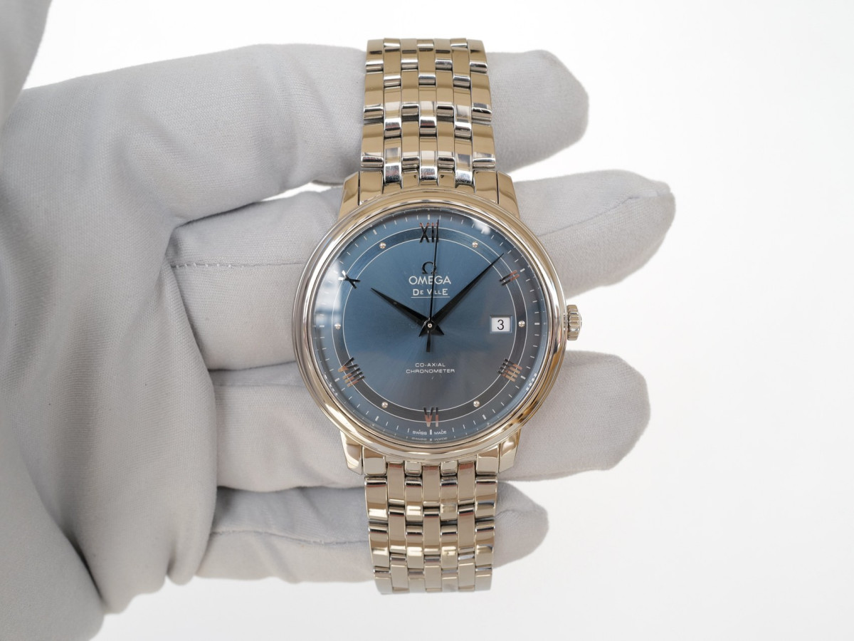 Швейцарские часы Omega De Ville Prestige Automatic Blue Dial 40