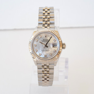 Швейцарський годинник Rolex Lady-Datejust 28 Jubilee Steel 18K White Gold MOP Diamond Dial