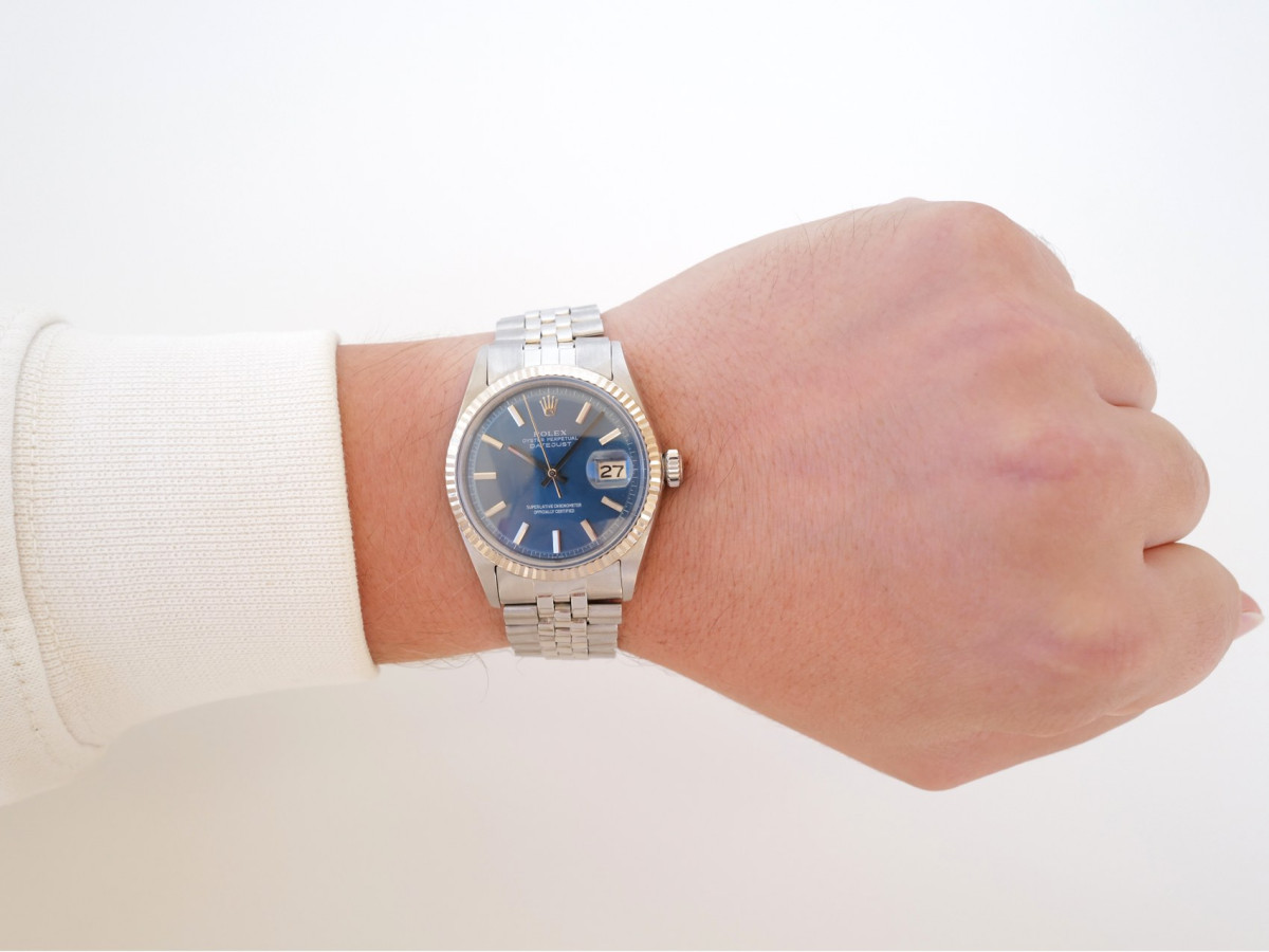Швейцарские часы Rolex Datejust 36 Jubilee Sigma Pie Pan Blue Dial