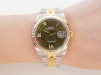 Швейцарський годинник Rolex Datejust 36 Jubilee Steel 18K Yellow Gold Green Diamond Dial
