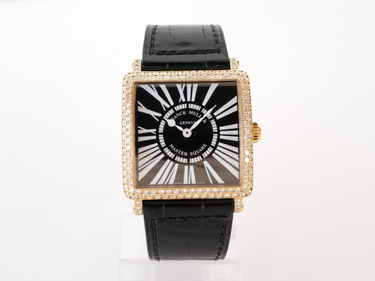 Швейцарские часы Franck Muller Master Square 18K Rose Gold Diamonds