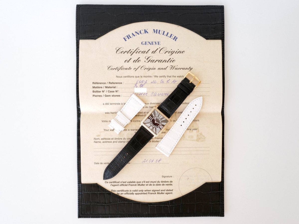 Швейцарские часы Franck Muller Master Square 18K Rose Gold Diamonds