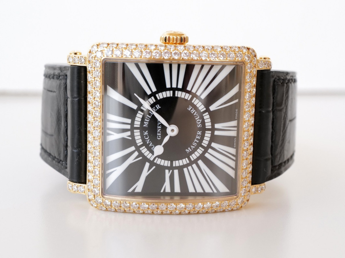 Швейцарские часы Franck Muller Master Square 18K Rose Gold Diamonds