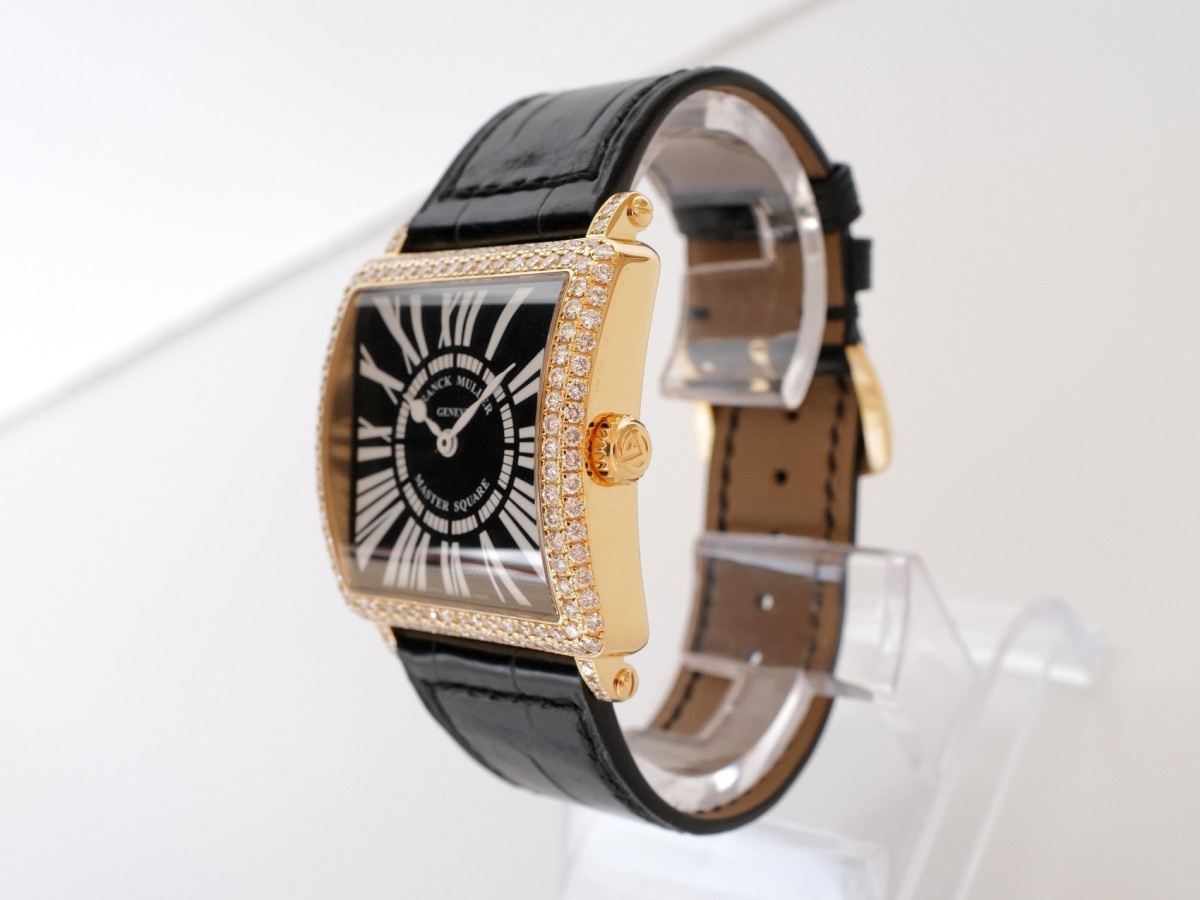 Швейцарские часы Franck Muller Master Square 18K Rose Gold Diamonds