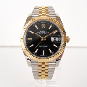 Швейцарський годинник Rolex Datejust 41 Jubilee Steel 18K Yellow Gold Black Dial