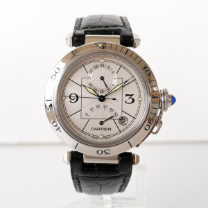Швейцарський годинник Cartier Pasha Power Reserve GMT 38