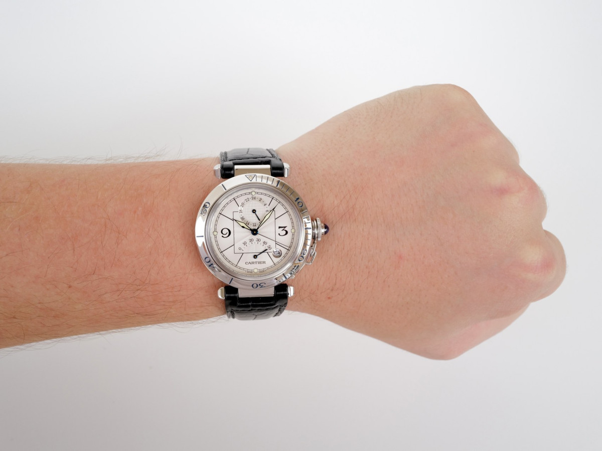 Swiss watch Cartier Pasha Power Reserve GMT 38