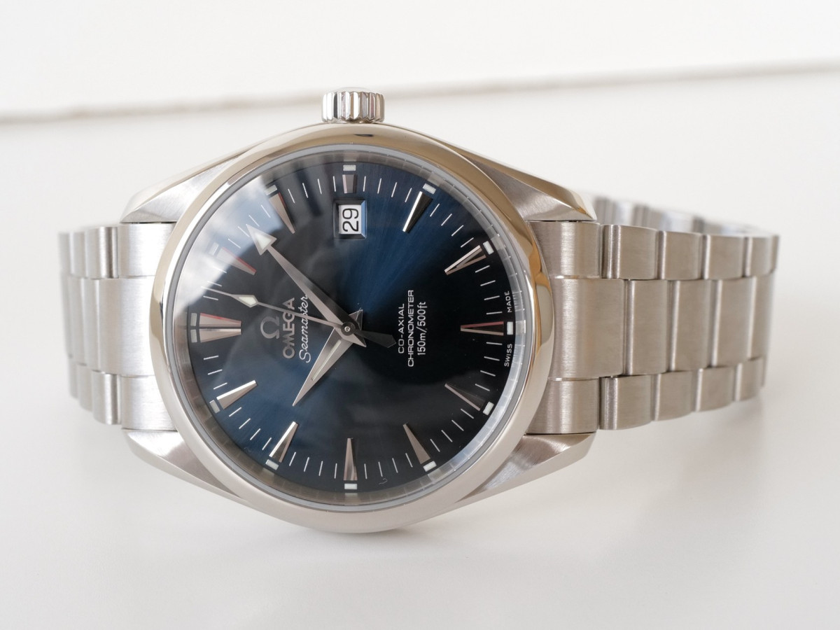 Швейцарские часы Omega Seamaster Aqua Terra Co-axial Blue Dial 39