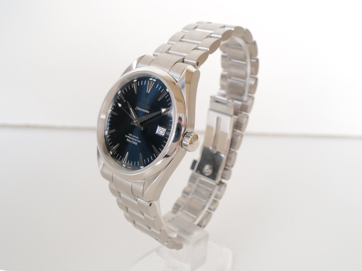 Швейцарские часы Omega Seamaster Aqua Terra Co-axial Blue Dial 39