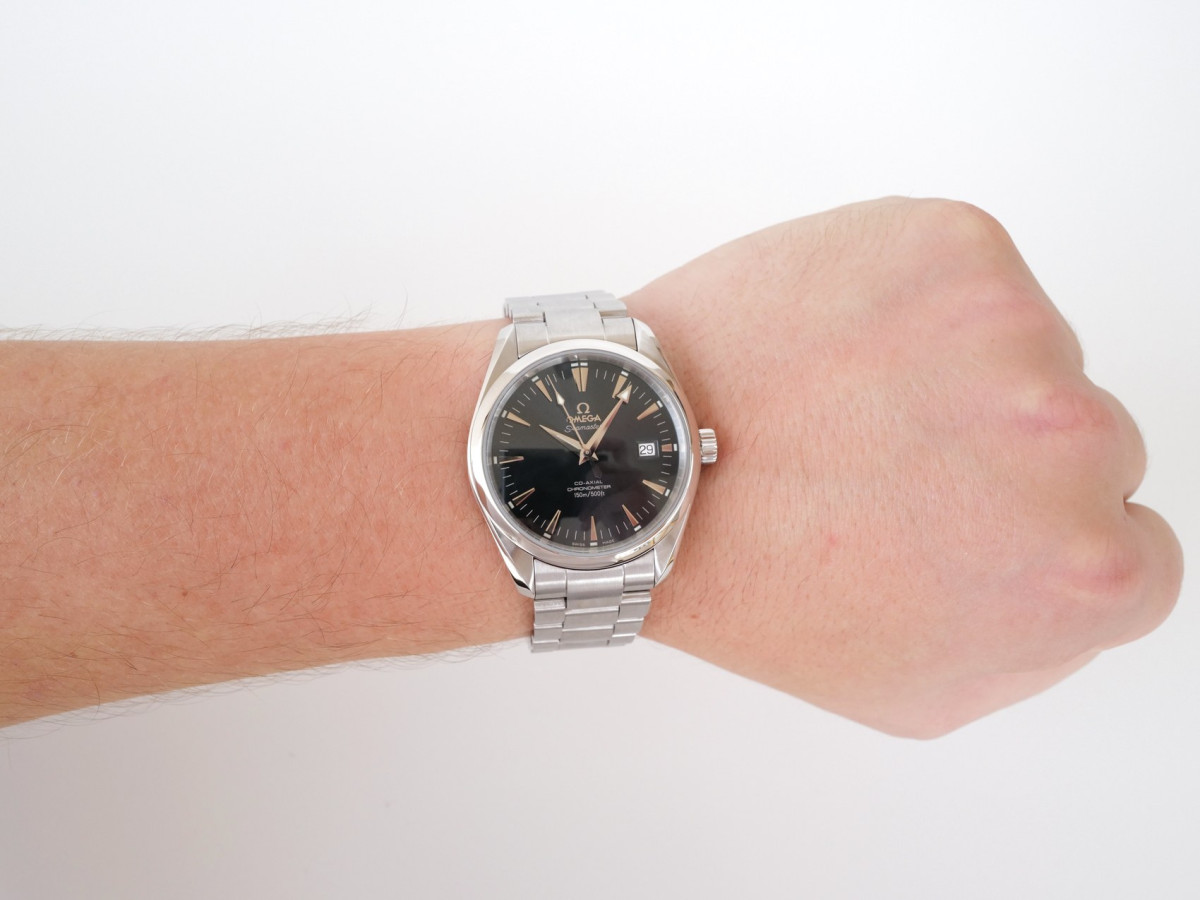 Швейцарские часы Omega Seamaster Aqua Terra Co-axial Blue Dial 39