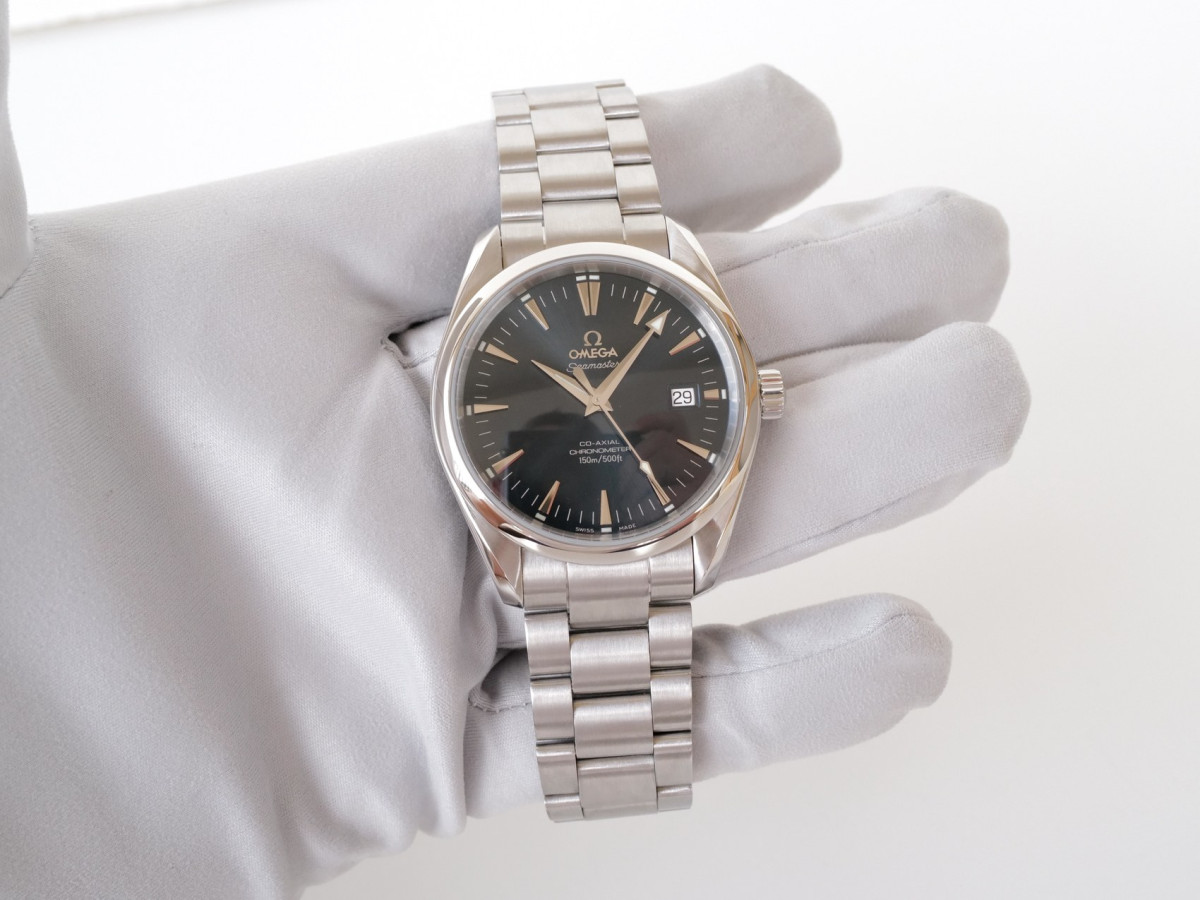 Швейцарские часы Omega Seamaster Aqua Terra Co-axial Blue Dial 39