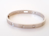 Швейцарський годинник Cartier Love Bracelet Classic Model 18K White Gold 4 Diamonds Size 16