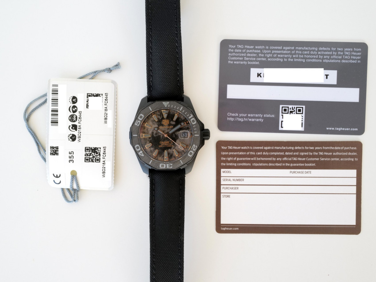 Швейцарские часы TAG Heuer Aquaracer Calibre 5 Titanium Carbon Limited Edition 41