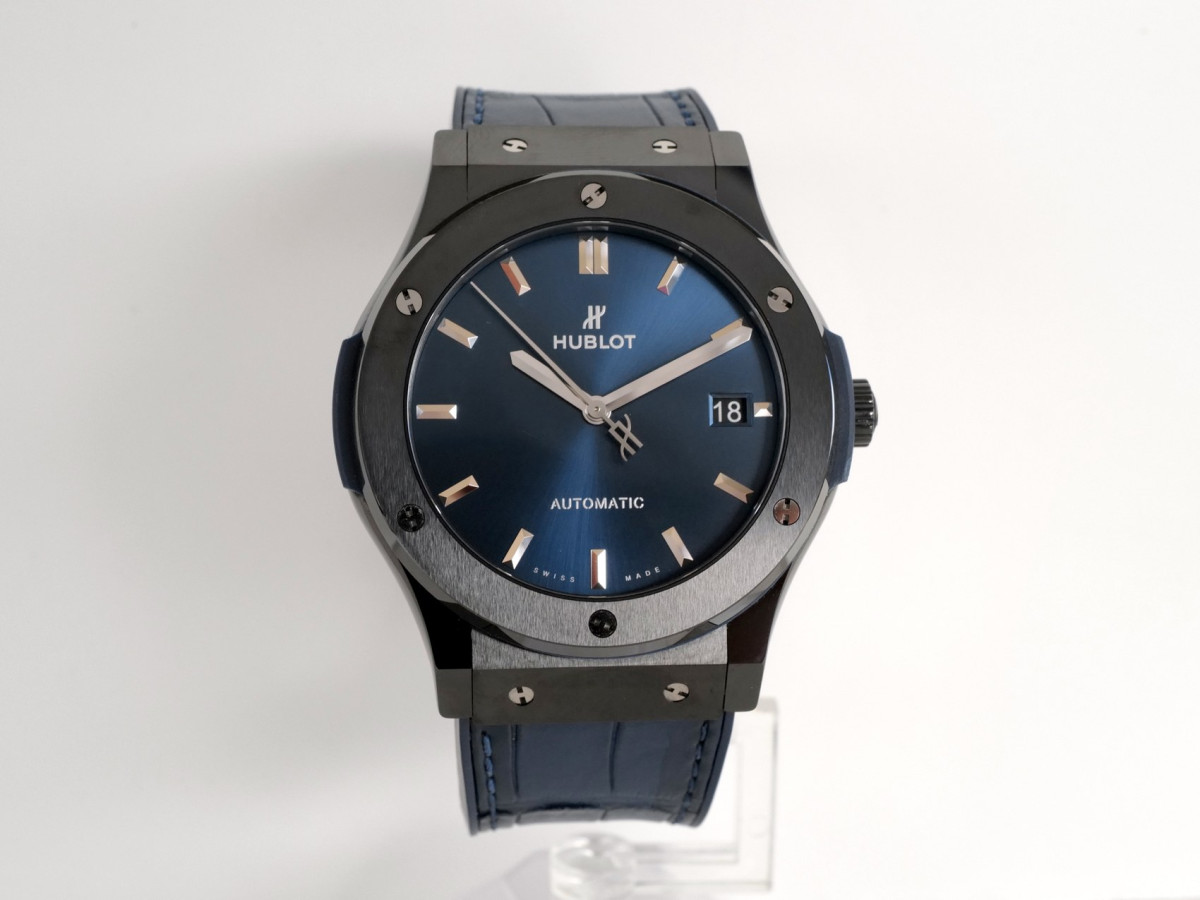 Швейцарские часы Hublot Classic Fusion Ceramic Blue 45