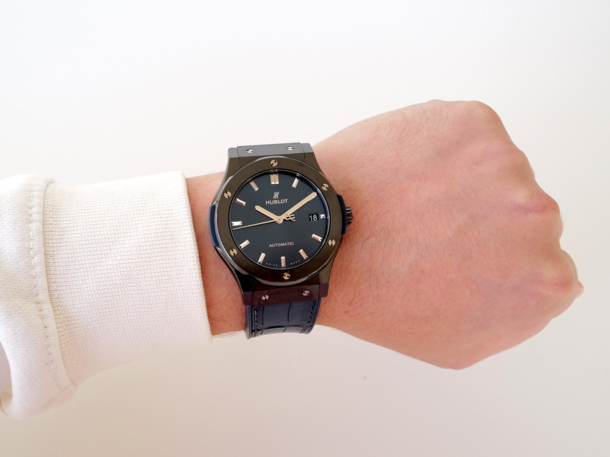 Швейцарские часы Hublot Classic Fusion Ceramic Blue 45