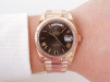 Швейцарський годинник Rolex Day-Date 40 Rose Gold 18K Chocolate Brown Roman Dial