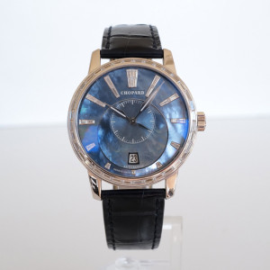 Швейцарские часы Chopard L.U.C. Twin 18K White Gold Baguette Diamonds