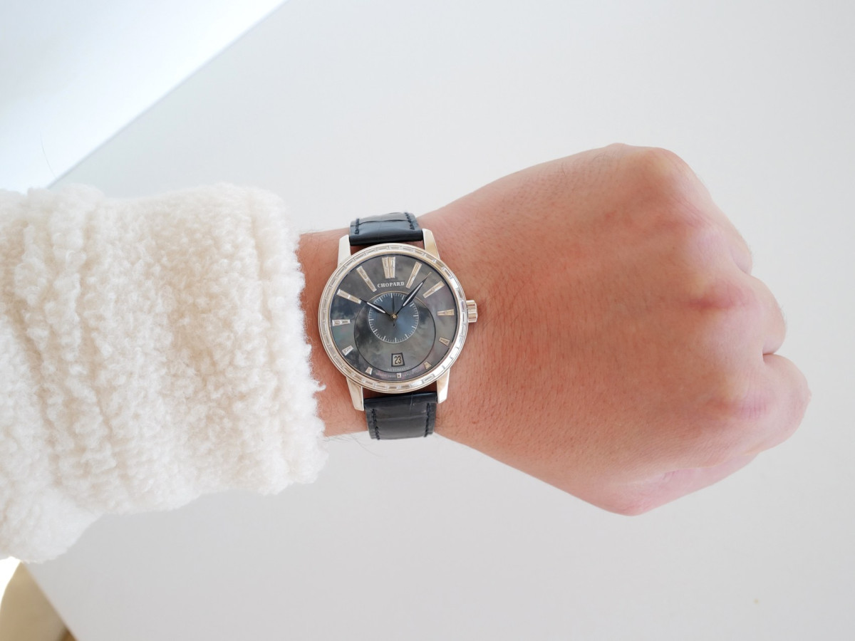 Швейцарские часы Chopard L.U.C. Twin 18K White Gold Baguette Diamonds