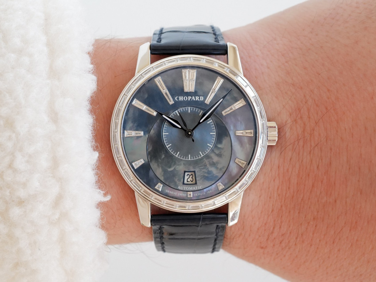 Швейцарские часы Chopard L.U.C. Twin 18K White Gold Baguette Diamonds