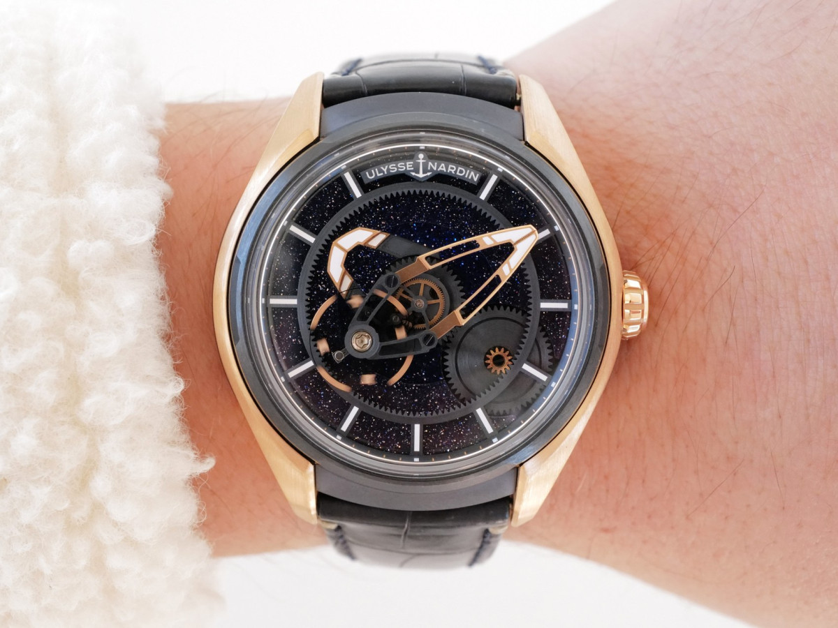 Швейцарський годинник Ulysse Nardin Freak X 18K Rose Gold Aventurine Dial Limited Edition 99 Pieces 43