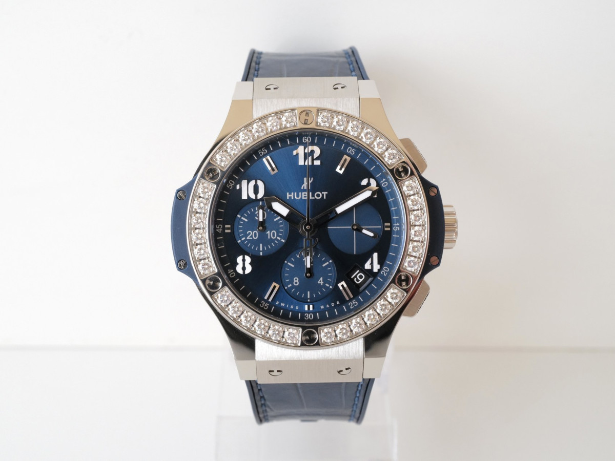 Швейцарские часы Hublot Big Bang Steel Blue Diamonds 41