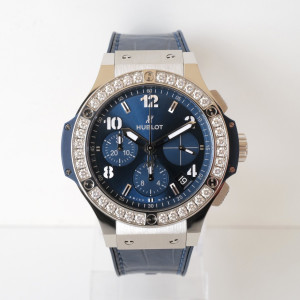 Швейцарские часы Hublot Big Bang Steel Blue Diamonds 41
