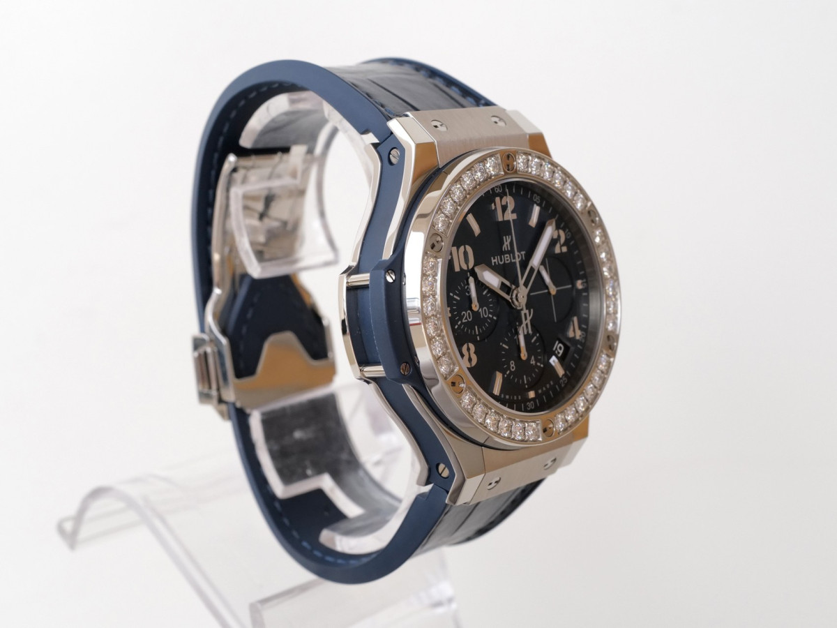 Швейцарские часы Hublot Big Bang Steel Blue Diamonds 41