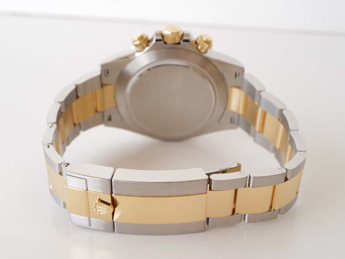 Швейцарские часы Rolex Cosmograph Daytona 18K Yellow Gold Steel White Dial 40