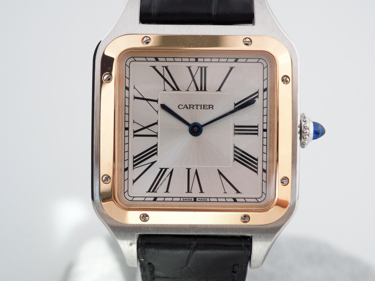 Швейцарський годинник Cartier Santos-Dumont Large Steel 18K Rose Gold (2024)