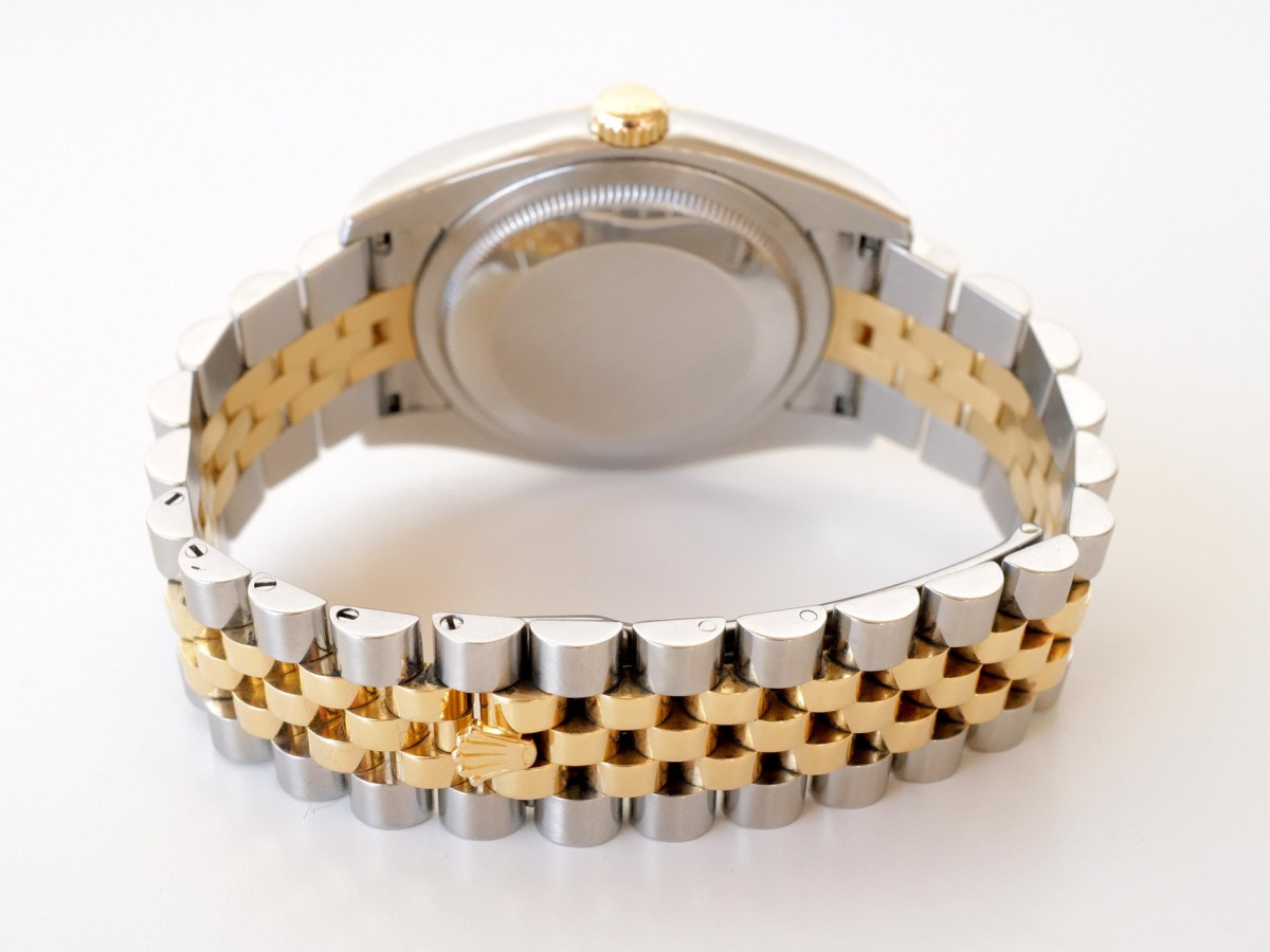 Швейцарские часы Rolex Datejust 36 Jubilee Steel 18K Yellow Gold Black Diamond Dial