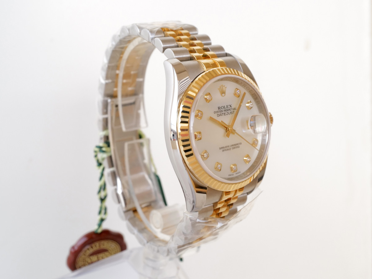 Швейцарские часы Rolex Datejust 36 Jubilee Steel 18K Yellow Gold MOP Diamond Dial