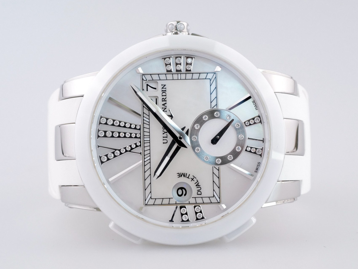 Швейцарський годинник Ulysse Nardin Executive Dual Time Lady MOP Diamond Dial 40