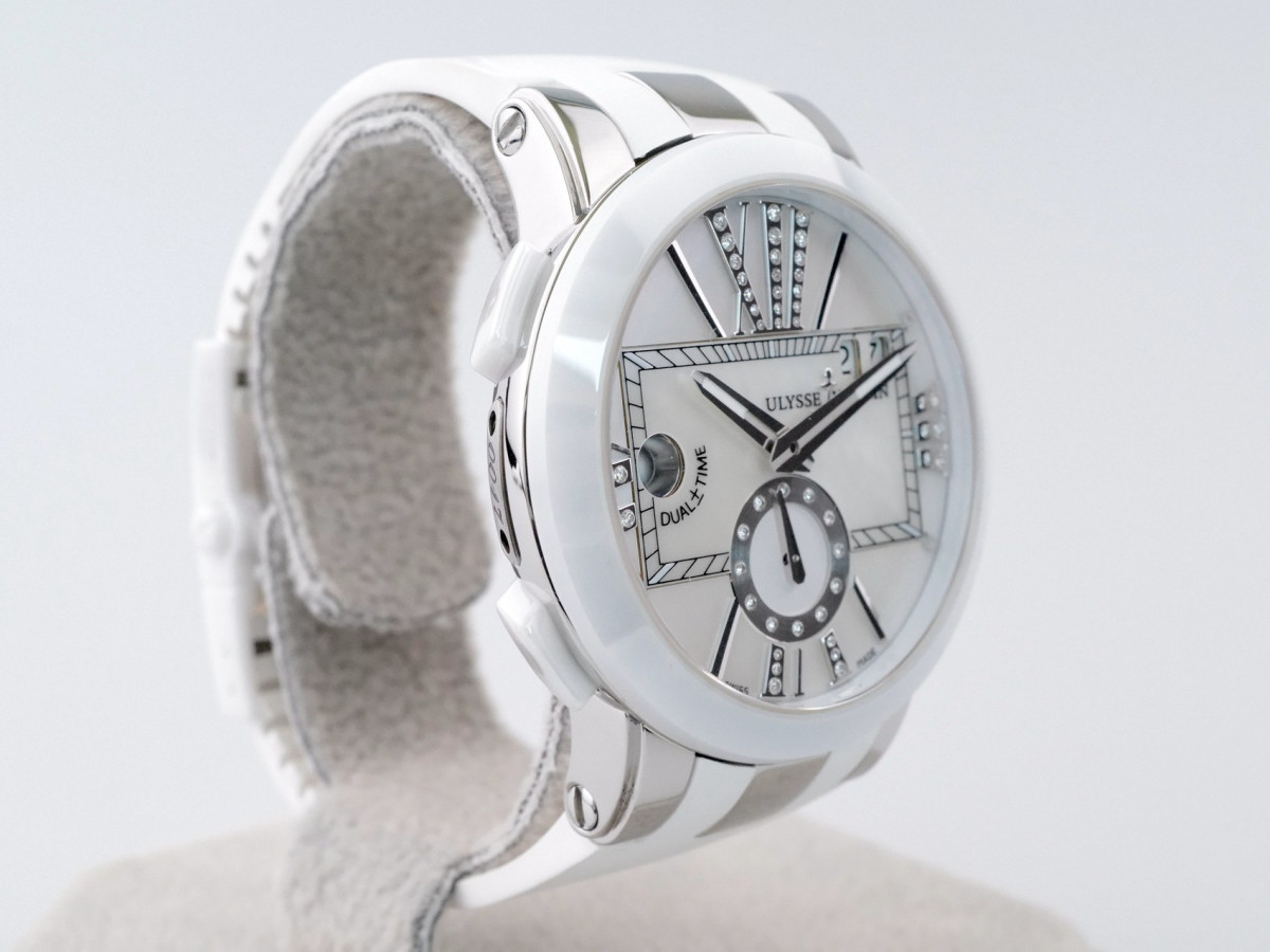 Швейцарський годинник Ulysse Nardin Executive Dual Time Lady MOP Diamond Dial 40