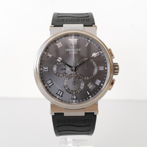 Швейцарские часы Breguet Marine Chronograph Titanium Rhodium Dial 42