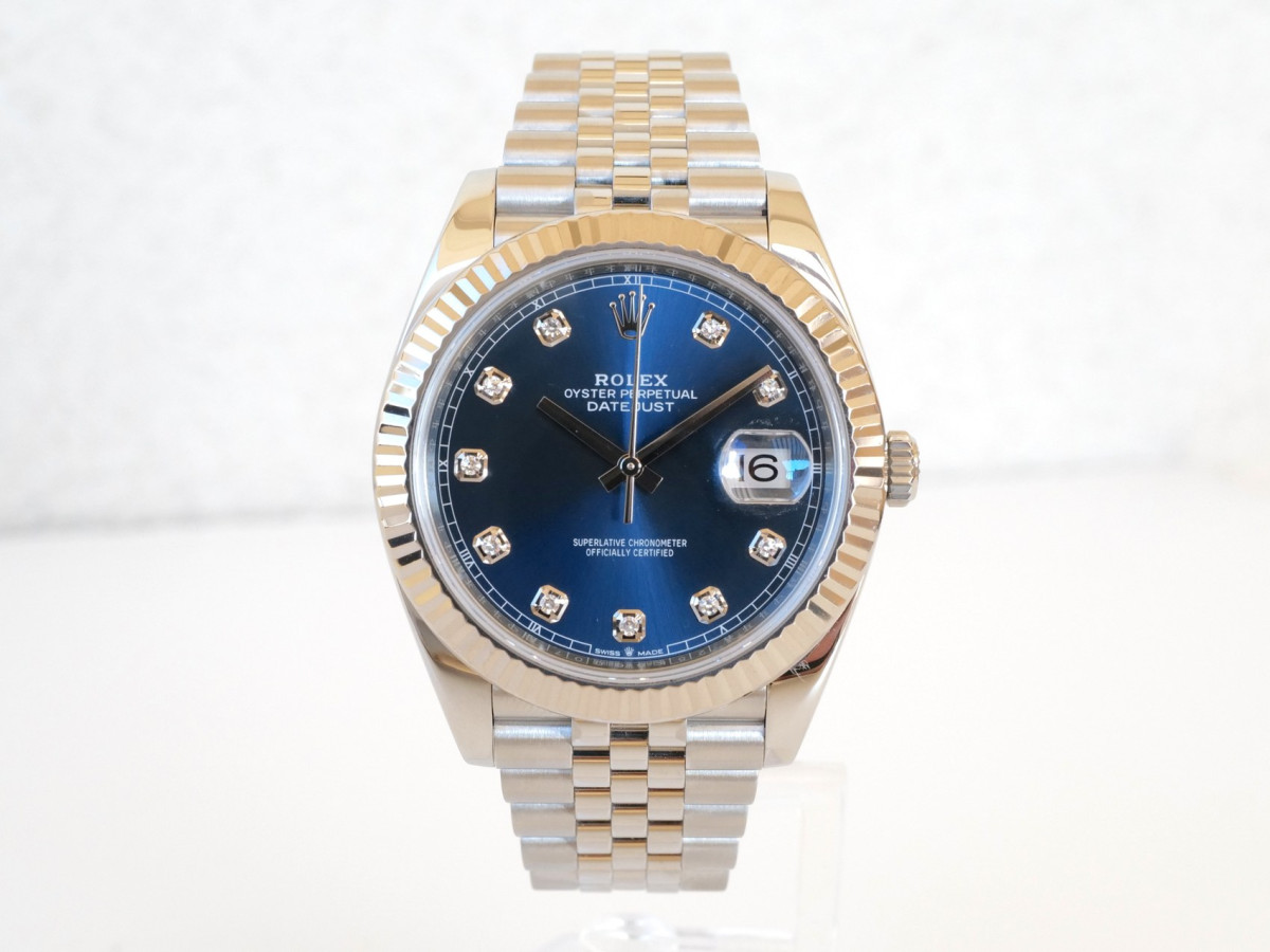 Швейцарские часы Rolex Datejust 41 Jubilee Blue Diamond Dial (2023)