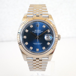 Швейцарские часы Rolex Datejust 41 Jubilee Blue Diamond Dial (2023)