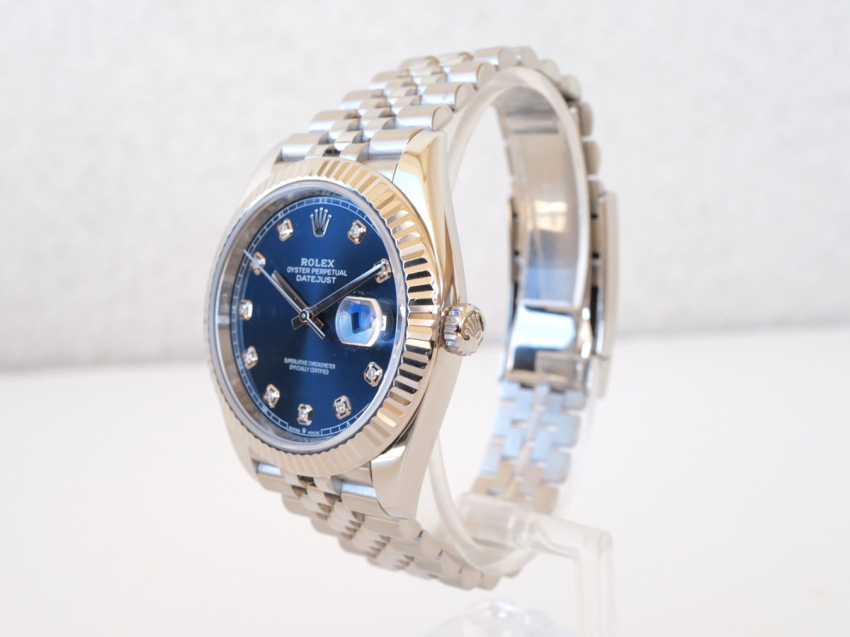 Швейцарские часы Rolex Datejust 41 Jubilee Blue Diamond Dial (2023)