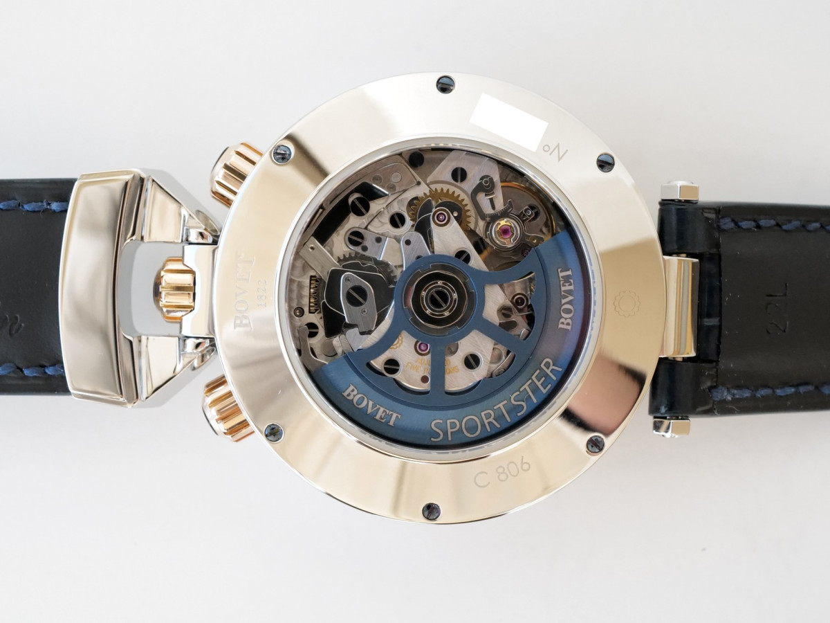 Швейцарський годинник Bovet Sportster Saguaro Chronograph Blue Dial 46