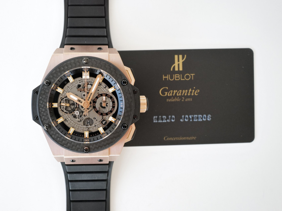 Швейцарський годинник Hublot King Power Unico Chronograph 18K Rose King Gold Carbon 48