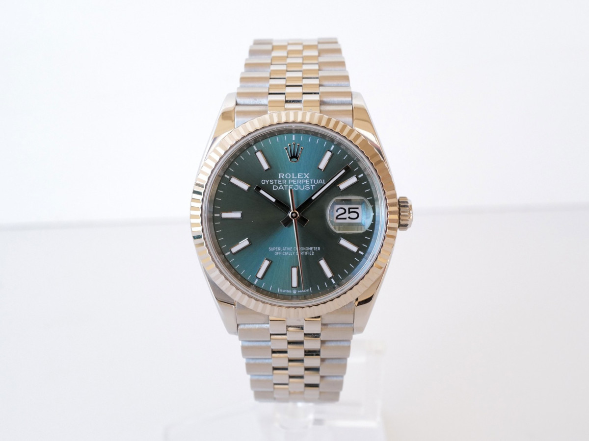 Швейцарський годинник Rolex Datejust 36 Jubilee Steel Mint Green Dial (2024)
