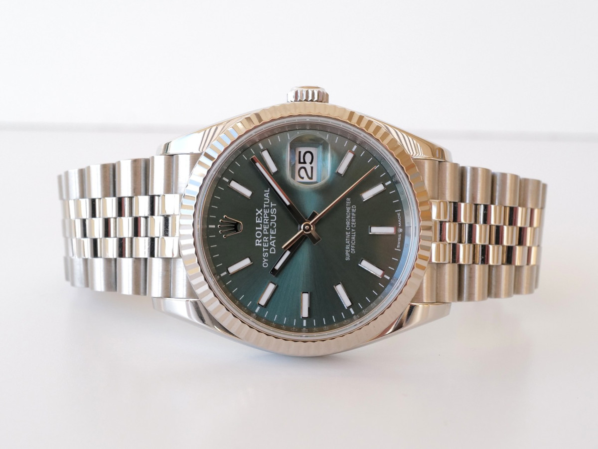 Швейцарський годинник Rolex Datejust 36 Jubilee Steel Mint Green Dial (2024)