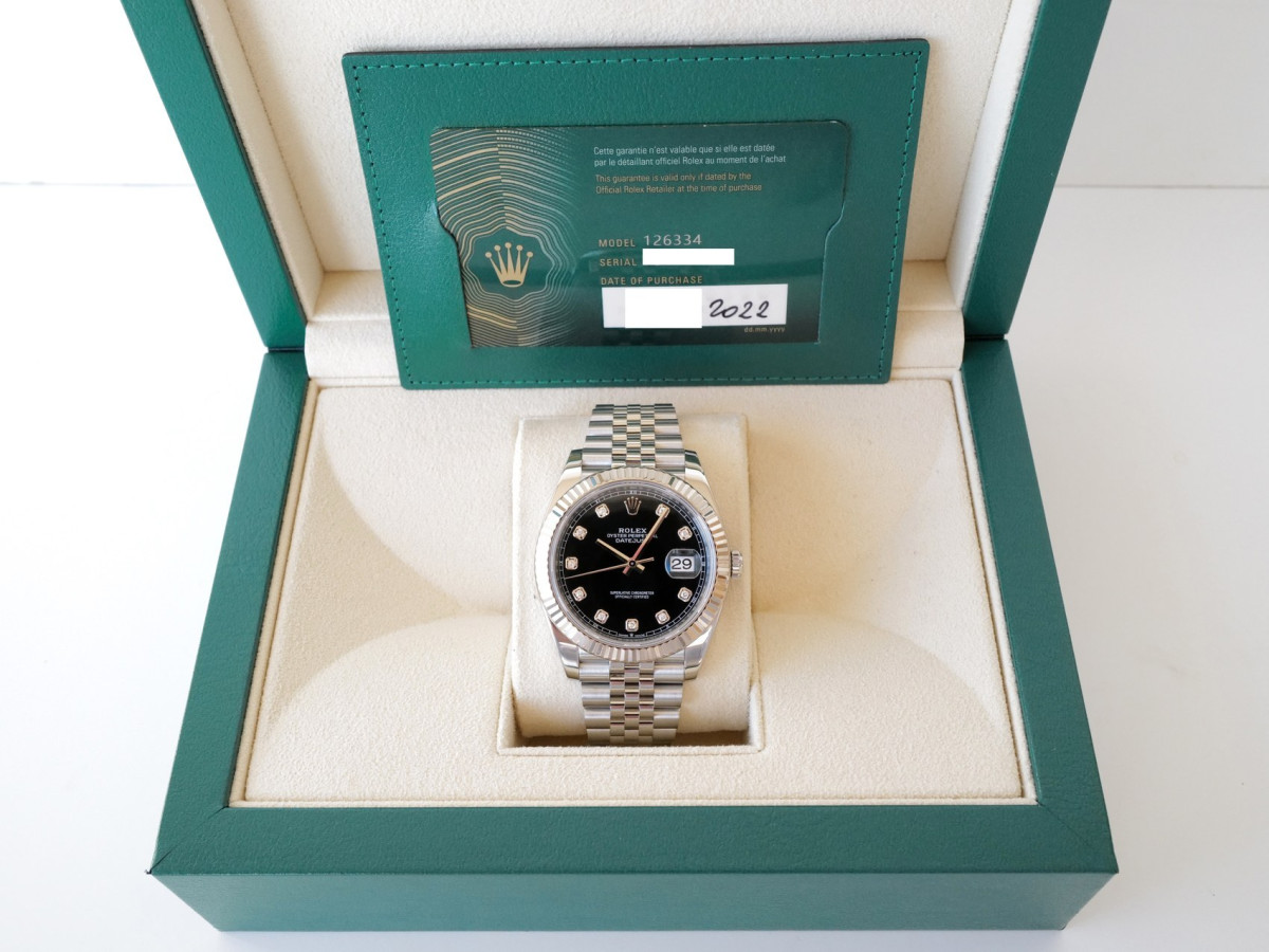 Швейцарський годинник Rolex Datejust 41 Jubilee Black Diamond Dial (2022)