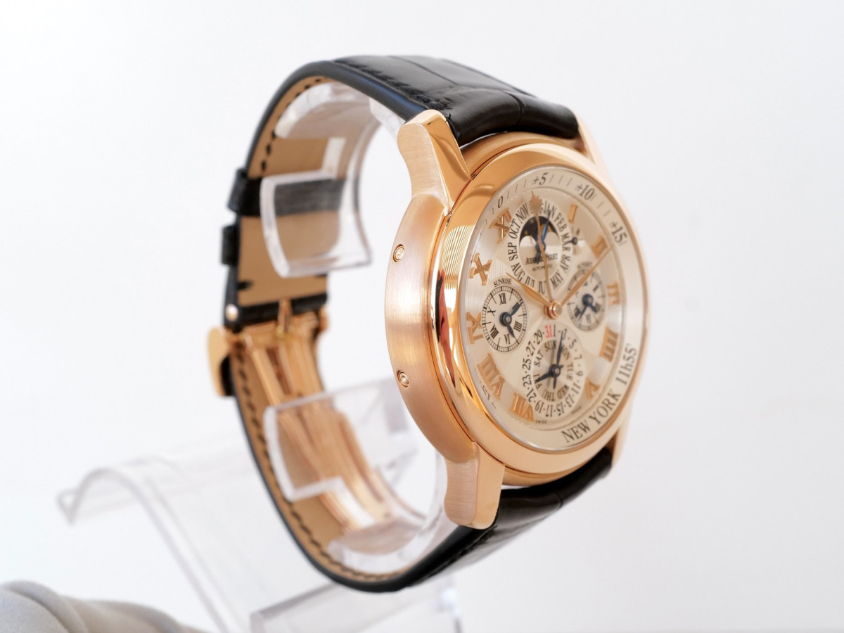 Швейцарський годинник Audemars Piguet Jules Audemars Equation Of Time Perpetual Calendar New York 18K Rose Gold 43