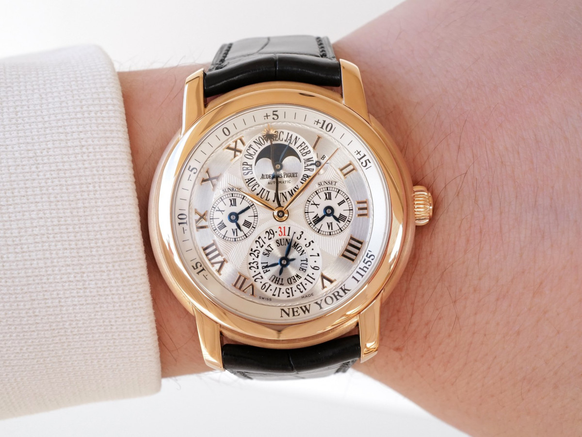 Швейцарський годинник Audemars Piguet Jules Audemars Equation Of Time Perpetual Calendar New York 18K Rose Gold 43